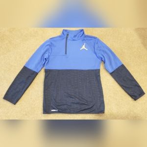 Jordan Therma Fit Boys Blue & Navy  XL Long Sleeve 1/4 Zip